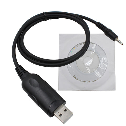 Computer Programming Software Kit Cable with USB + CD-ROM 10 Foot Version with CD for MAG ONE A8 BPR40 MP300 - Walkie-Talkie Accessories
