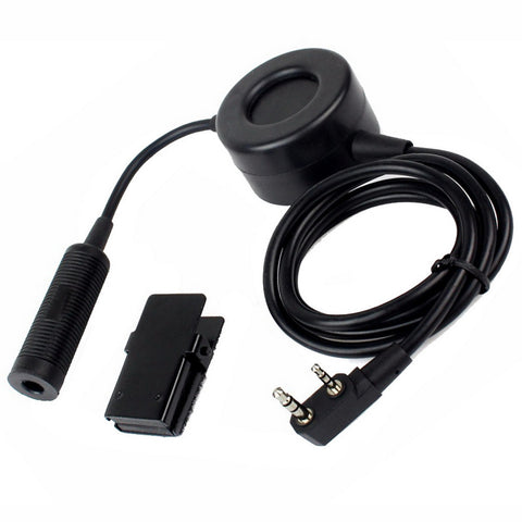 Tactical Noise Reduction Headsets Waterproof PTT Connector Cable for Comtac II H50 MSA SORDIN H60 HD03 2Pin Kenwood Radio - Walkie-Talkie Accessories