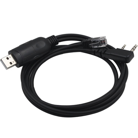 6 Pin 2 in 1 Com Programming Cable USB Serial Port for Two Way Radio Mobile Radio Kenwood TK-730 TK-830 TK-2118 TK-3118 TK-2100 TK-780 TK-840 TK-840UF TK-862 - Walkie-Talkie Accessories