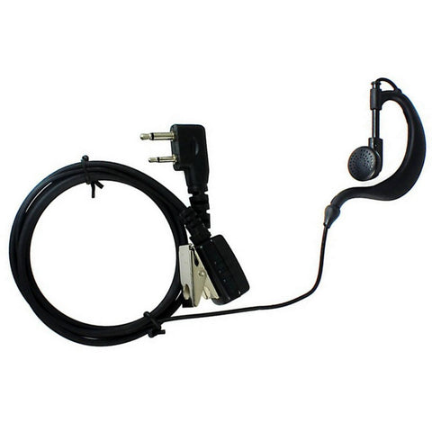 2 Pin PTT MIC Earpiece Headset for Walkie Talkie ICOM Radio IC-F10 IC-F20 IC-F11 IC-F11S VERTEX VX510 VX200 VX500 - Walkie-Talkie Accessories