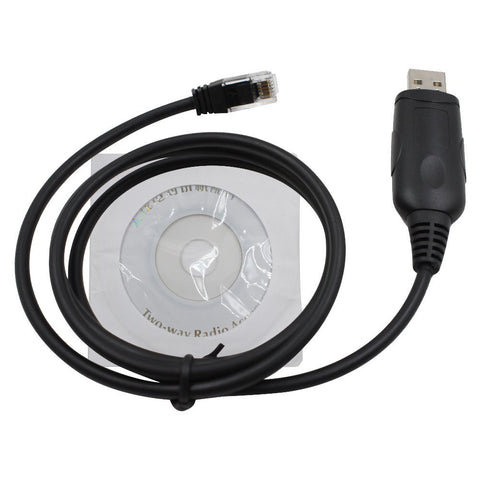 USB 2.0 Programming Cable Cord Wire 6 Pin with CD for Kenwood Radio TK-880 TK-8160 TK-8360 - Walkie-Talkie Accessories