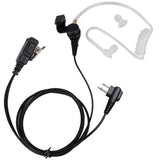Acoustic Tube Covert Earpiece Headset Headphone with Mic for Motorola Radios CLS1413 CLS1450 VL50 P040 P110 - Walkie-Talkie Accessories