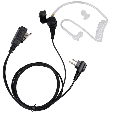 Acoustic Tube Covert Earpiece Headset Headphone with Mic for Motorola Radios CLS1413 CLS1450 VL50 P040 P110 - Walkie-Talkie Accessories