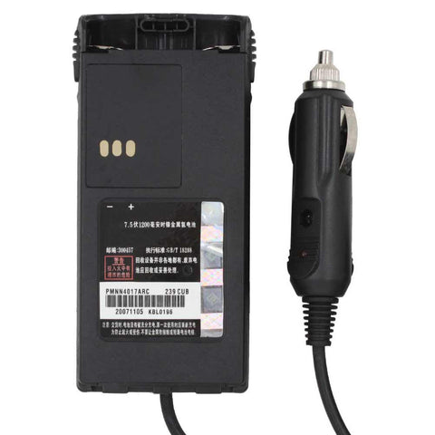 12V Battery Eliminator DC Car Charger with battery case for Motorola PRO3150 CT250 CT450 GP308 P040 P080 GP88S - Walkie-Talkie Accessories