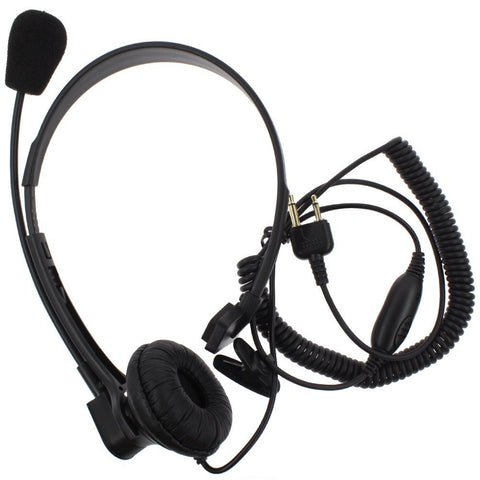 Eraphone Earpiece Headset With Boom Mic VOX-PTT Switch for Two Way Radio ICOM IC-3FGX IC-3FX IC-3SAT IC-T21E IC-T22A IC-T22E IC-V21AT IC-V68 IC-V82 - Walkie-Talkie Accessories