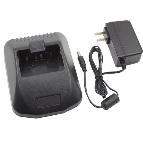 Rapid Quick Battery Desktop Charger with AC Adaptor for KNB-15 KNB-15A Kenwood Radio TK-270G TK-272 - Walkie-Talkie Accessories