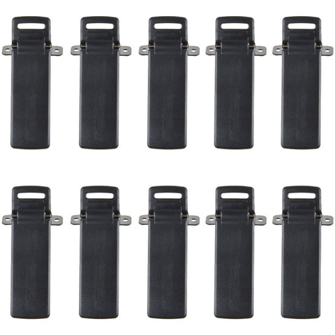 Belt Clip with Screws for Baofeng UV-5R UV-5RA UV-5RB UV-5RC 5RD 5RE 5RE+ (10 Packs) - Walkie-Talkie Accessories