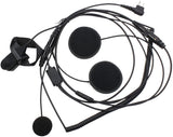 Full Face Earpiece Headset with Mic Microphone for 2 pin Two Way Radio Walkie Talkie Motorola