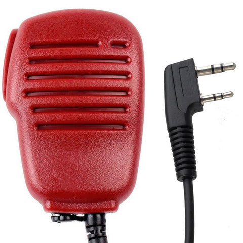 2 PIN Handheld Microphone Mic Speaker for Walkie Talkie BaoFeng UV-5RE+ UV-B5 UV-B6 UV-82 Kenwood TK-2102 TK-2107 TK-2118 TK-2160 TK-3100 TK-3101(Red) - Walkie-Talkie Accessories