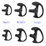 3 Packs (Small, Medium, Large) Universal Replacement Soft Silicone Gel Earplug Earbuds Ear Plugs For Two Way Radio Headset Air Acoustic Earpiece Headset Walkie Talkie Earpiece UV-5R UV-B6 BF-888S UV-B5 - Walkie-Talkie Accessories