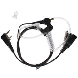 Advanced Nipple Covert Acoustic Tube Bodyguard FBI Earpiece Headset Mic for Walkie Talkie Two Way CB Ham Radio Kenwood UV-N98 TK3230K TK-2400V16P NX-220 - Walkie-Talkie Accessories