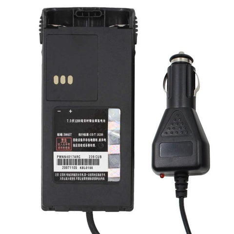 DC 12V Car Battery Eliminator Car Charger with battery case for Two Way Radio Motorola PRO3150 CT250 CT450 GP308 P040 P080 GP88S - Walkie-Talkie Accessories