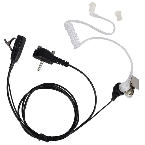 Covert Acoustic Tube Bodyguard Earpiece Headset with Microphone for Yaesu Vertex Radio VX-231 - Walkie-Talkie Accessories