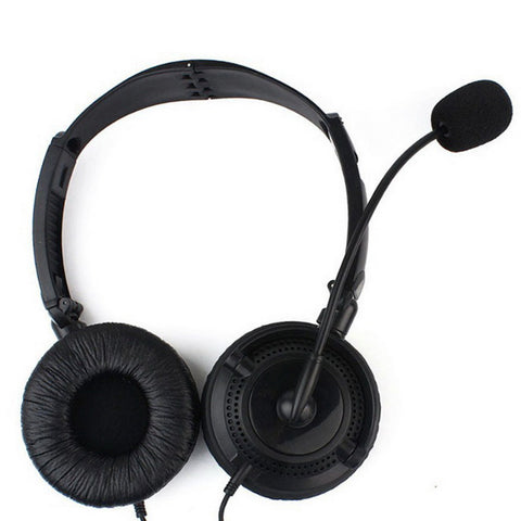 1 Pin Overhead Headset Noise Cancelling Foldable Swivel Sponge VOX PTT MIC Earpiece Headphones with Boom Mic for 2.5mm Motorola Radio - Walkie-Talkie Accessories