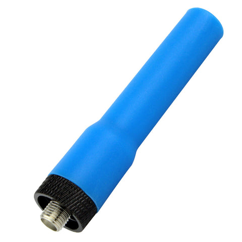 SF20 Dual Band VHF UHF High Gain SMA-Female 144MHz/430MHz Thumb Short Soft Antenna for Kenwood TK-3100 TK-3202 HYT TC-370S TC-368 (Blue) - Walkie-Talkie Accessories