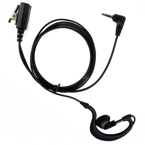 1 PIN Earhook Earpiece Headset with PTT MIC for YAESU Radio VX-1R VX-168 FT-60 VFX-20 TSP-2400 - Walkie-Talkie Accessories