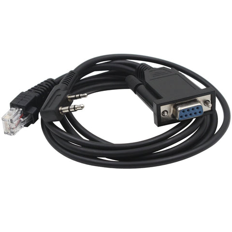 8 Pin 2 in 1 Programming Cable COM Port for Handheld Radio Kenwood TK-762 TK-762G TK-763 TK-763G TK-768 TK-768G TK-780 - Walkie-Talkie Accessories