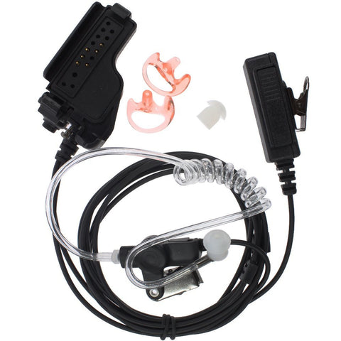 Air Covert Acoustic Tube Earpiece Headset with PTT Mic for Motorola MTX900 XTS3000 XTS3500 PR1500 MT1500 HT1000 - Walkie-Talkie Accessories