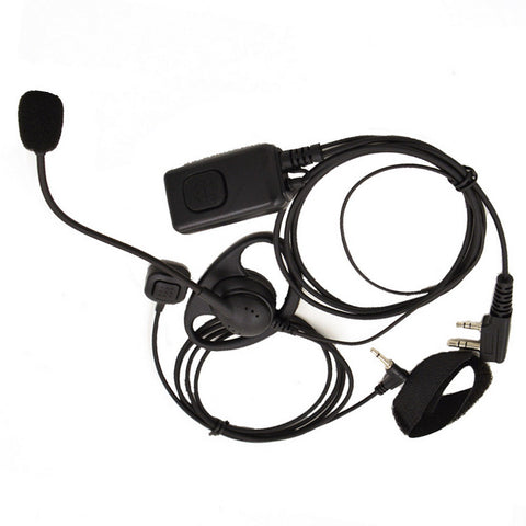 D Shape Earpiece Headset for Two Way Radio Walkie Talkie Baofeng UV-5RD BF-666S Kenwood TK-248 TK-270 WOUXUN KG699 KG801 - Walkie-Talkie Accessories