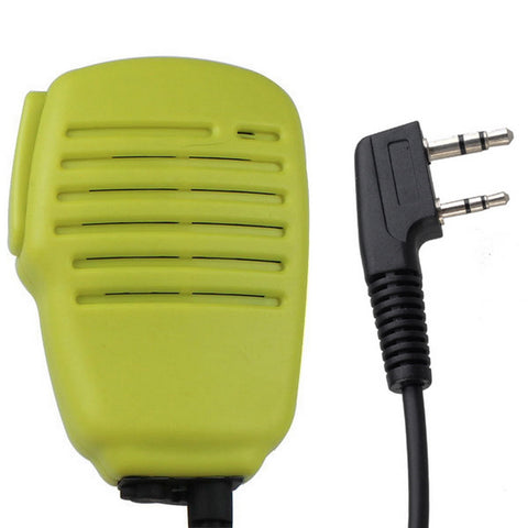 2 PIN Handheld Speaker MIC with 3.5mm plug for PUXING PX333 PX888 PX328 WOUXUN KG-UVD1 KG-UVDIP KG669 BAOFENG UV5R 666S 888S H777 KENWOOD TK-3107/3207 Radio(Yellow) - Walkie-Talkie Accessories