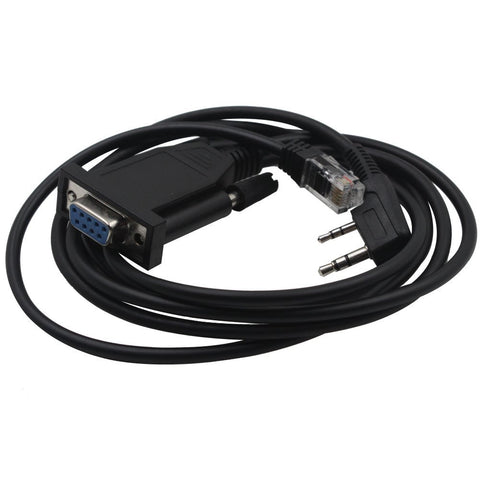 6 Pin 2 in 1 Programming Cable COM Port for Handheld Radio JMKN4123 Kenwood TK-278 TK-340 TK-7108 TK-768 TK-868 - Walkie-Talkie Accessories