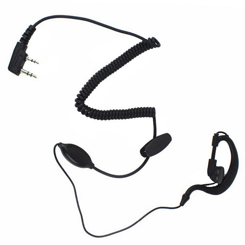 2 PIN Curl Line Earpiece for BAOFENG UV5R 888S KENWOOD TH-D7 TH-F6 KPG87D KPG75D KPG56D - Walkie-Talkie Accessories