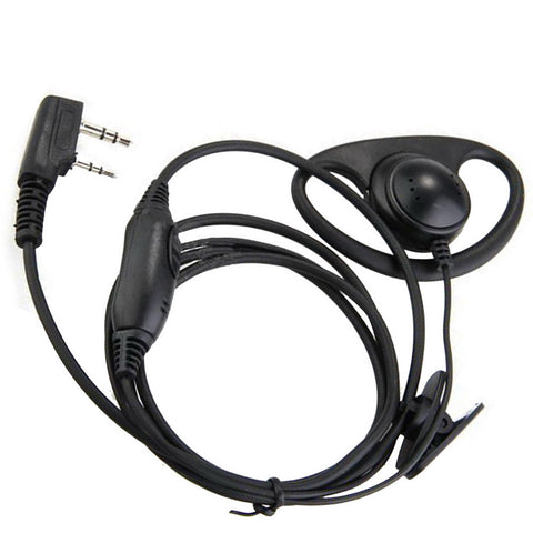 D Shaped Security Headset Earpiece Earphone for Walkie Talkie Radio 2 Pin Kenwood TH-31BT TK-2160 HYT TC2100 TC3865 - Walkie-Talkie Accessories