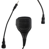 Professional IP54 Waterproof Heavy Duty 3.5mm Headset Jack Shoulder Remote Speaker Mic Microphone PTT with Mini Din Plug 6pin for Yaesu Vertex Radio VX-6R 7R 6E 7E 120 127 170 177 - Walkie-Talkie Accessories