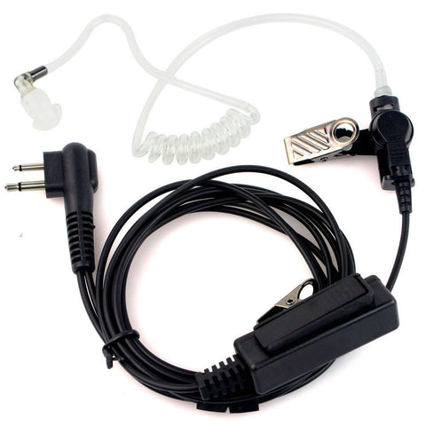 2 Pin Headset Mic Covert Acoustic Tube Earpiece for Motorola Radio XV2100 XV2600 SV21 SV12 SV22 SV22C PRO2150 PRO3150 - Walkie-Talkie Accessories