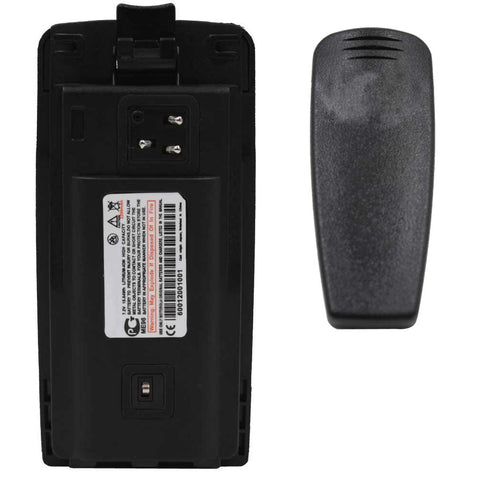 2200mAh Li-ion Replacement Battery with Belt Clip for Motorola Radios RLN6308B RLN6351B RDU4103 RDU4160 RDU4160D - Walkie-Talkie Accessories