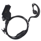 G Shape Clip-ear Earpiece with PTT MIC for Motorola Radio HT1000 GP900 MTX900 XTS5000 MT2000 - Walkie-Talkie Accessories