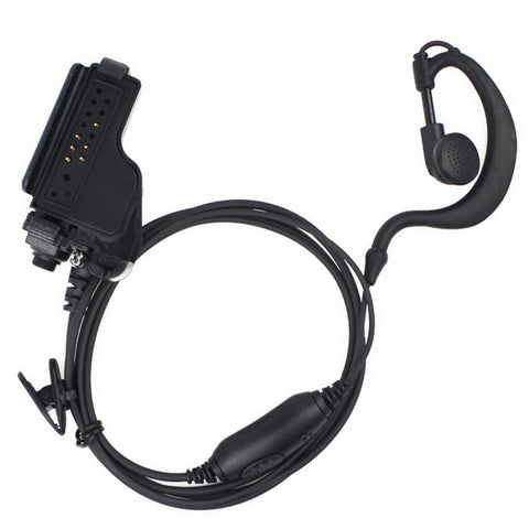 G Shape Clip-ear Earpiece with PTT MIC for Motorola Radio HT1000 GP900 MTX900 XTS5000 MT2000 - Walkie-Talkie Accessories