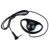 1 Pin 3.5mm D Shape Listen Only Soft Rubber Earpiece Headset for Motorola Radio - Walkie-Talkie Accessories
