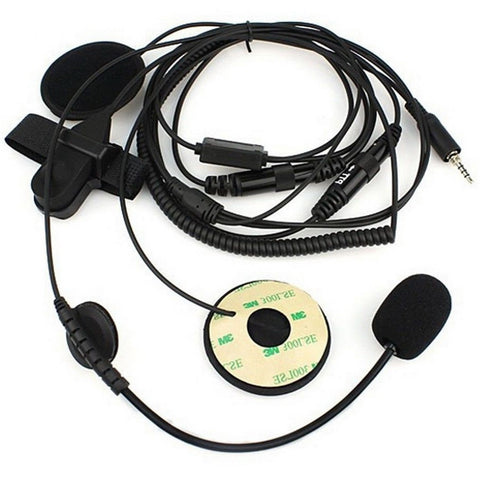 1 Pin 3.5mm Open/Half Face Motorcycle Helmet Headset Mic Microphone for Yaesu Vertex VX-7R VX-120 VX-127 VX-170 VX-177 - Walkie-Talkie Accessories