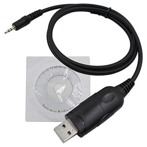 USB Programming Cable Lead Adapter Ribless with CD for Motorola CP1300 CP1660 - Walkie-Talkie Accessories