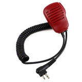 2 PIN Handheld Microphone Mic Speaker for Walkie Talkie BaoFeng UV-5RE+ UV-B5 UV-B6 UV-82 Kenwood TK-2102 TK-2107 TK-2118 TK-2160 TK-3100 TK-3101(Red) - Walkie-Talkie Accessories