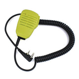 2 PIN Handheld Speaker MIC with 3.5mm plug for PUXING PX333 PX888 PX328 WOUXUN KG-UVD1 KG-UVDIP KG669 BAOFENG UV5R 666S 888S H777 KENWOOD TK-3107/3207 Radio(Yellow) - Walkie-Talkie Accessories