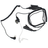 2 Pin Dual PTT Air Covert Acoustic Tube Earpiece for Motorola Radio XTN446 XV2100 XU2600 CLS1450 - Walkie-Talkie Accessories