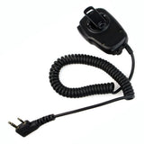 2 Pin Mini PTT Speaker MIC High-quality for Radio Kenwood KPG77D KPG82D KPG87D TH31AT TH31BT TH41AT QUANSHENG PUXING WOUXUN TYT BAOFENG UV5R BF-888S BF-V8 BF-658 BF-520 - Walkie-Talkie Accessories