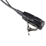 Covert Acoustic Tube Headphone Bodyguard Earpiece Headset with PTT Microphone for Yaesu Vertex Radio VX-231 - Walkie-Talkie Accessories