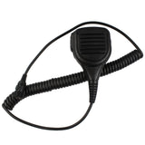 2 Pin Remote Heavy Duty IP54 WaterProof Police Security Lapel Speaker Mic Shoulder Microphone 3.5mm Headset Jack with Mini Din Plug 6pin for Kenwood Radio Jack Walkie Talkie Two Way Radio - Walkie-Talkie Accessories