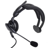 2 pin Overhead Earpiece Headset with Boom Mic Microphone Noise Cancelling Advance Adjustable for Motorola Radio CLS1110 XTN446 P160 CP150 XU2100 MU12C - Walkie-Talkie Accessories