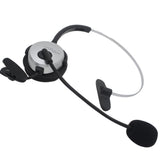 4-Pin RJ9 Call Center Headset Headphone Hands-Free Desk Telephone Monaural Mic Mircrophone Noice Cancelling Silver - Walkie-Talkie Accessories