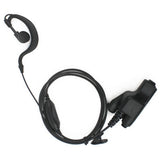 G Shape Clip-ear Earpiece with PTT MIC for Motorola Radio HT1000 GP900 MTX900 XTS5000 MT2000 - Walkie-Talkie Accessories