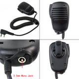 2 Pin Mini PTT Speaker MIC High-quality for Radio Kenwood KPG77D KPG82D KPG87D TH31AT TH31BT TH41AT QUANSHENG PUXING WOUXUN TYT BAOFENG UV5R BF-888S BF-V8 BF-658 BF-520 - Walkie-Talkie Accessories