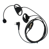 D Shape Boom Mic Headphone Earhook Earpiece Headset with Finger PTT for 2 Pin Motorola XTN446 CLS1110 MV11 - Walkie-Talkie Accessories