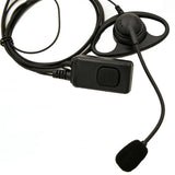 D Shape Earpiece Headset for Two Way Radio Walkie Talkie Baofeng UV-5RD BF-666S Kenwood TK-248 TK-270 WOUXUN KG699 KG801 - Walkie-Talkie Accessories