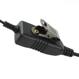 2 Pin Earhook D Shaped Earpiece with PTT Mic for Kenwood KPG69D TK-270 TH-22E HYT TC 6685 TC 2100 - Walkie-Talkie Accessories