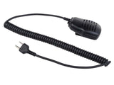 2 Pin Mini Speaker Mic Microphone for ICOM Portable Two Way Radio IC-V8 IC-V80 IC-V80E IC-V85 IC-F21 Walkie Talkie - Walkie-Talkie Accessories