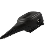 2 Pin Remote Heavy Duty IP54 WaterProof Police Security Lapel Speaker Mic Shoulder Microphone 3.5mm Headset Jack with Mini Din Plug 6pin for Kenwood Radio Jack Walkie Talkie Two Way Radio - Walkie-Talkie Accessories